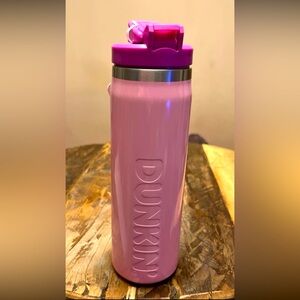 Dunkin Donuts 24 OZ Stainless Hydration Bottle PINK